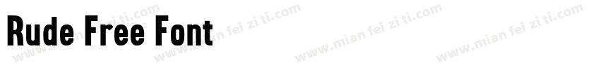 Rude Free Font字体转换